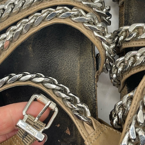 Sam Edelman Circus Gladiator Cork Chain Strappy Sandals Boho Womens 9 Open Toe - Picture 9 of 9